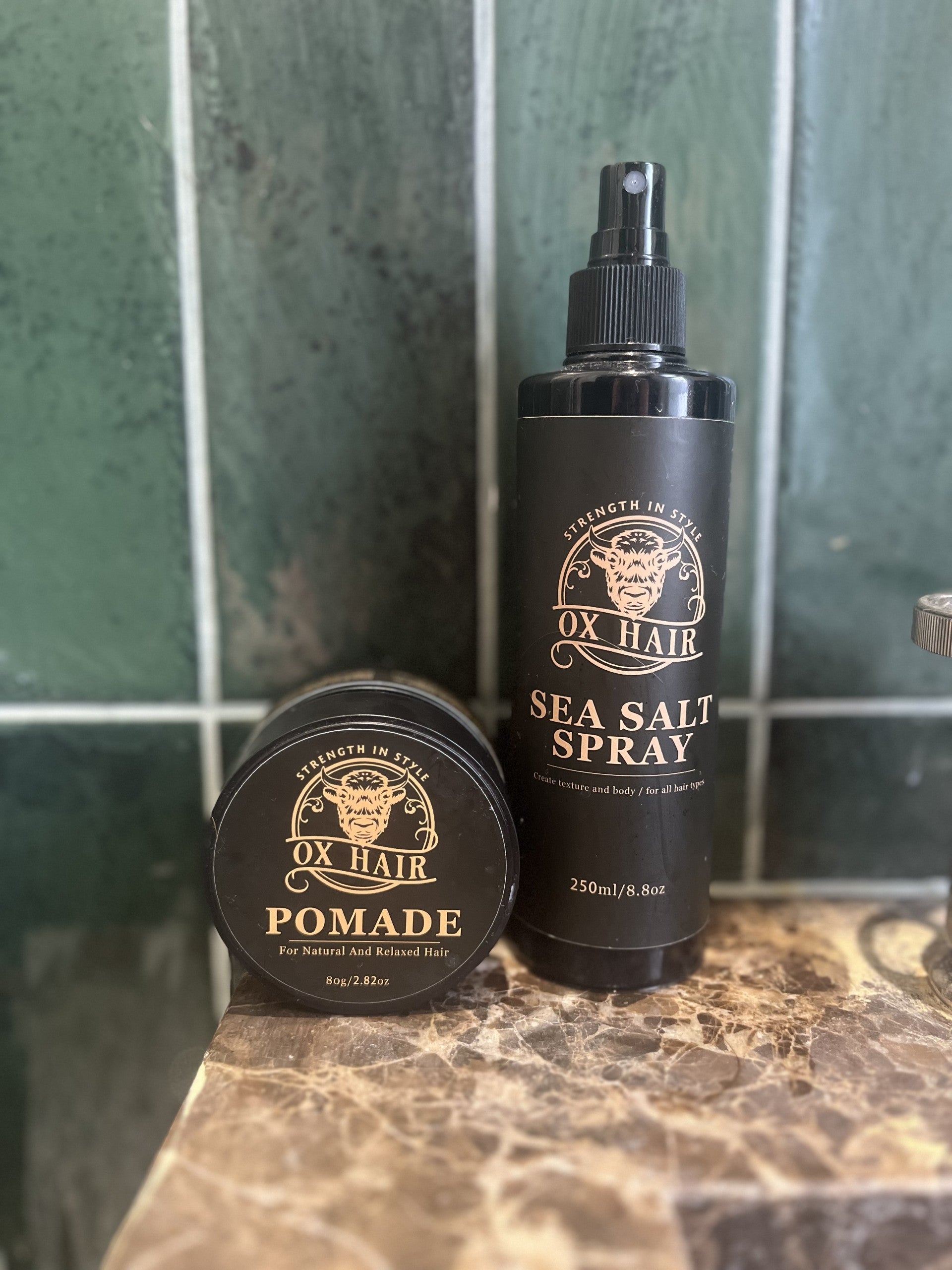No Bull Pomade & Ox Sea Salt Spray Bundle